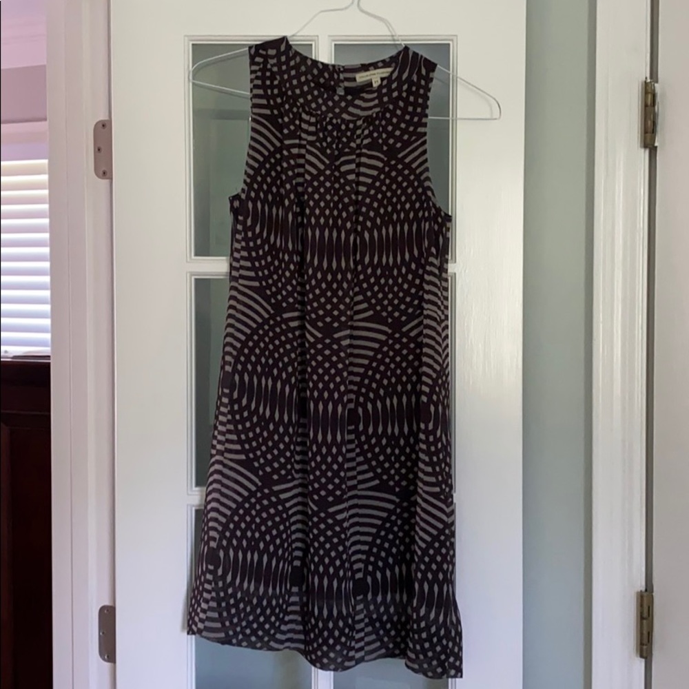 Black and Gray Sleeveless Dress